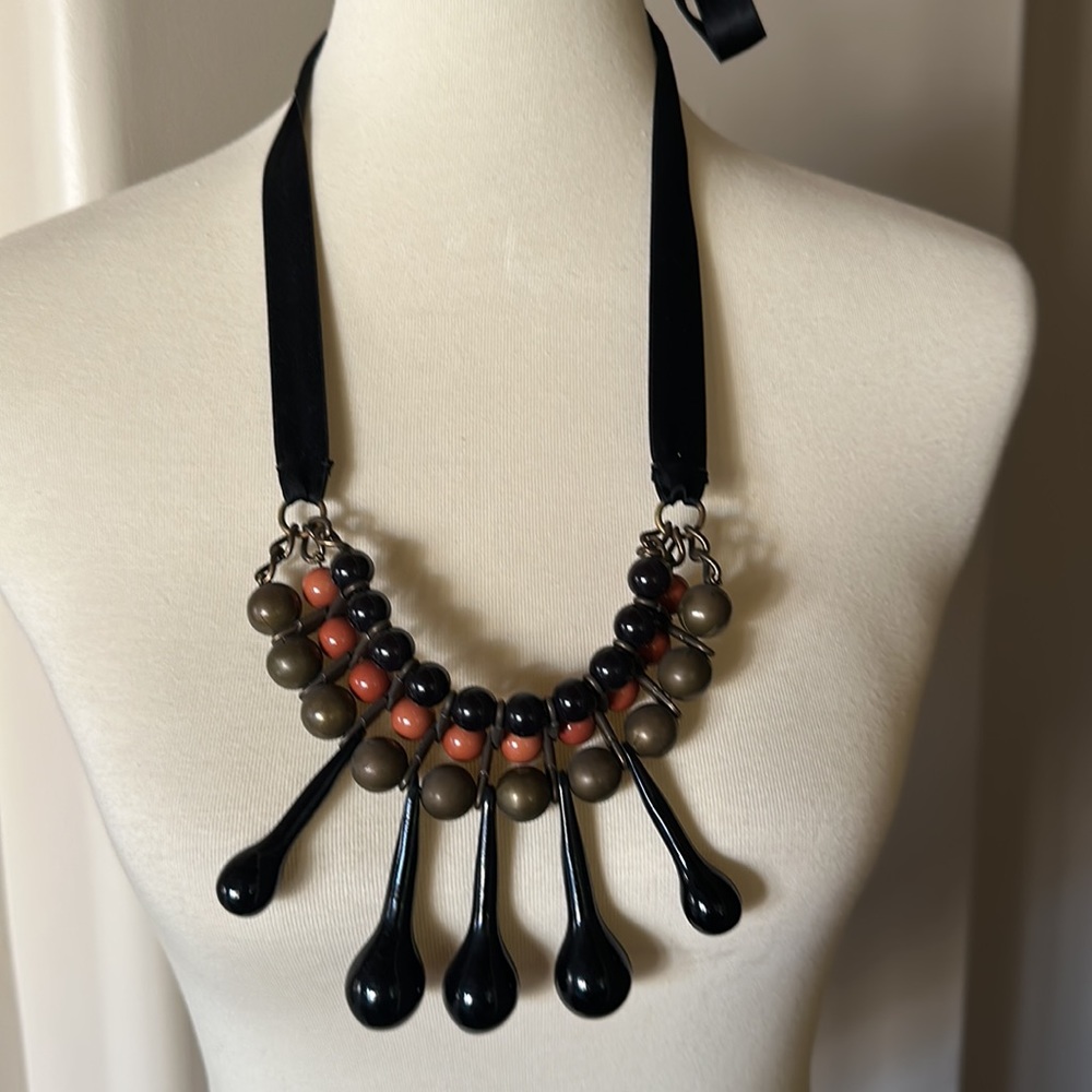 Adjustable Marni ribbon necklace